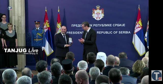 Srbský prezident vyznamenal v Belehrade Staneho Ribiča z Trnavy