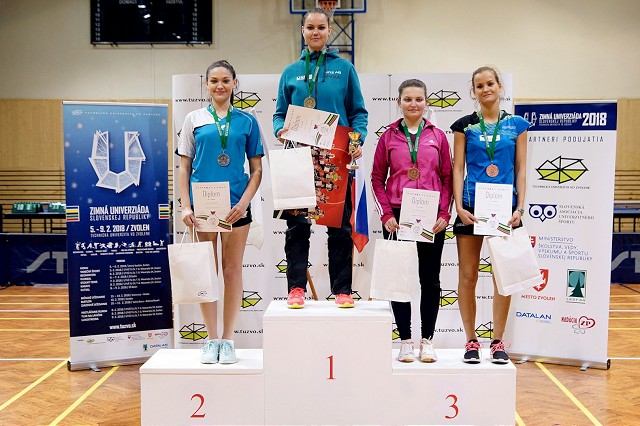 Trnavské stolné tenistky bodujú aj na úrovni škôl a univerzít