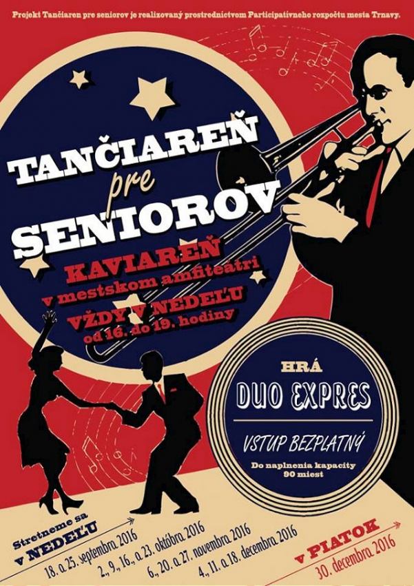 V Trnave v nedeľu spúšťajú projekt Tančiareň pre seniorov