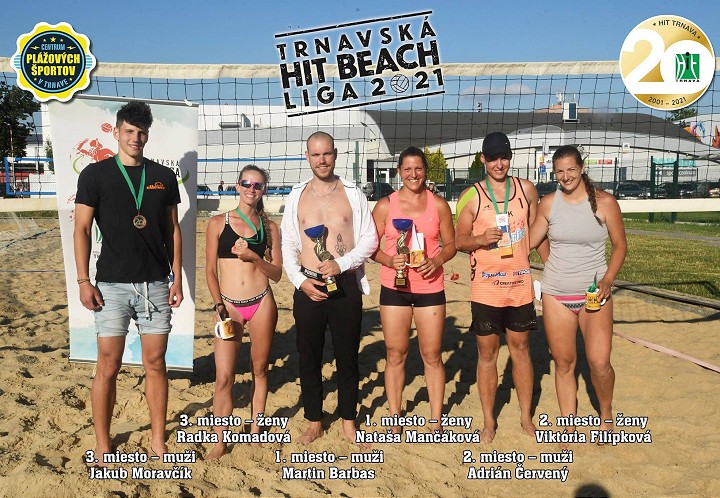 Barbas a Mančáková vyhrali trnavskú ligu v plážovom volejbale
