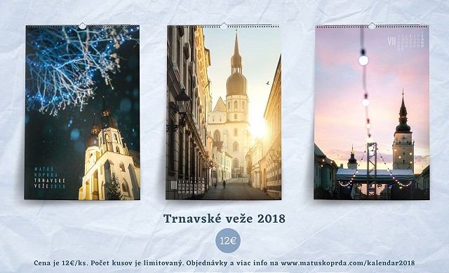 Krásy Trnavy netradične zachytené okom fotografa: Matúš Koprda vydal nový kalendár