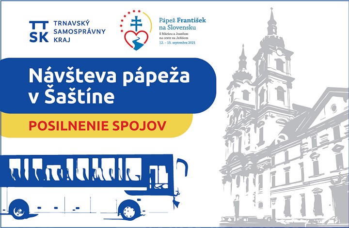 Návšteva pápeža: Trnavská župa zabezpečí viac autobusov na prepravu k vlakom