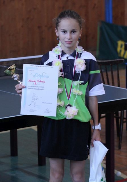 Stolnotenistka Sisková z Majcichova uspela vo Veľkých Uherciach