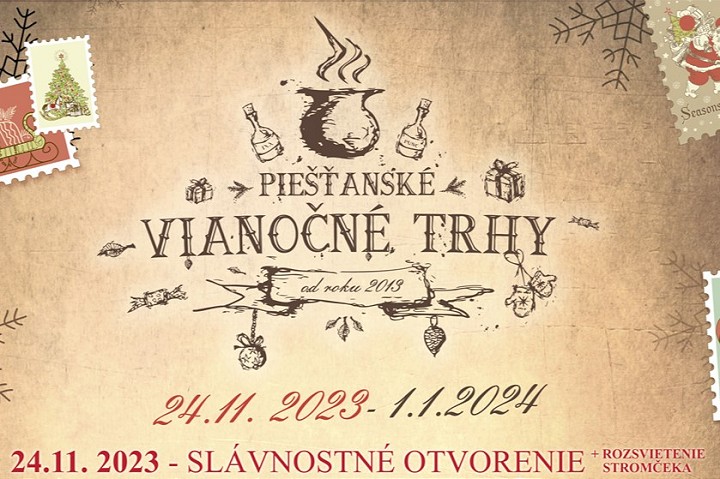 Vianočné trhy v Piešťanoch budú v centre aj na Kúpeľnom ostrove