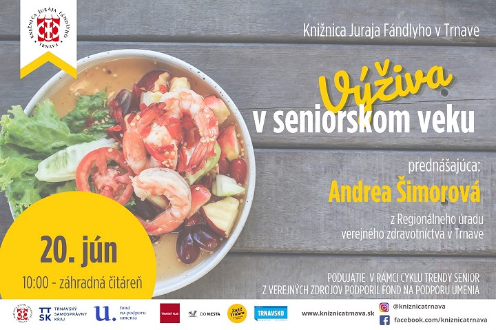 V knižnici bude beseda o zdravej výžive pre seniorov aj o fotografovi celebrít
