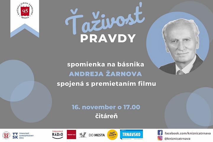 Andreja Žarnova si pripomenú programom v trnavskej knižnici