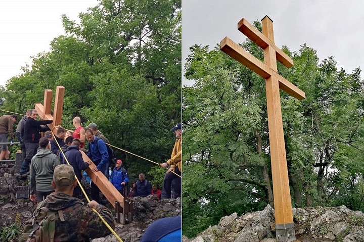 Na Záruby osadili nový dvojkríž, ukrýva odkaz pre budúce generácie