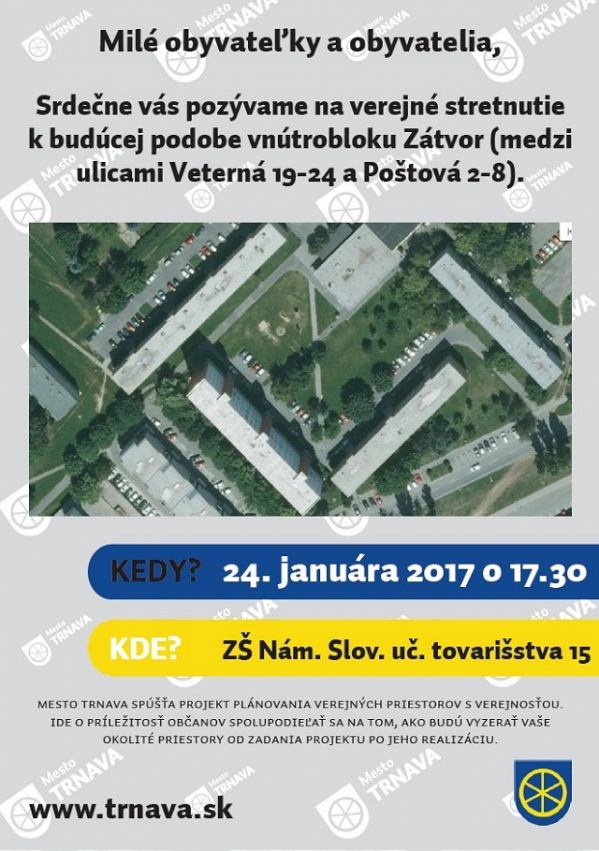 K obnove dvora na Zátvore sa môžu vyjadriť občania na verejnom stretnutí