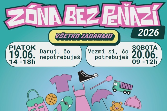 Zóna bez peňazí ponúkne možnosť zdarma získať alebo venovať zachovalé veci