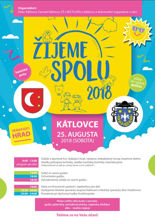 V Kátlovciach to bude v sobotu žiť, chystajú program Žijeme spolu